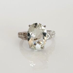 Green Amethyst 5.2 Carats Ring Size 7-1/4
